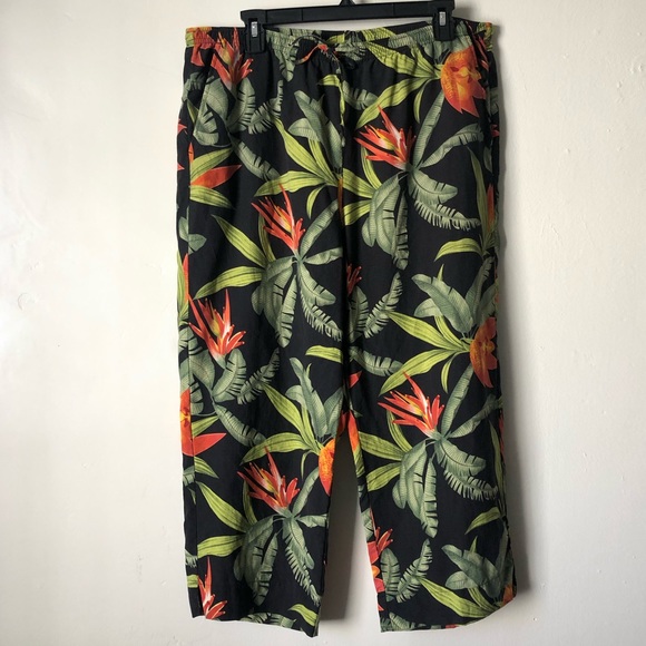 Tommy Bahama Other - Tommy Bahama 100% Silk Hawaiian Print Lounge Pants